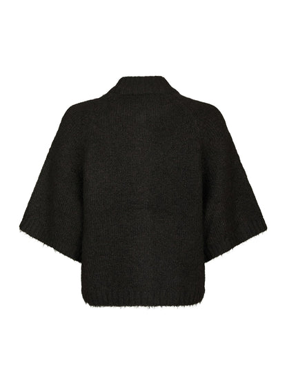 Benuta Fluffy Knit Cardigan - Dark Brown