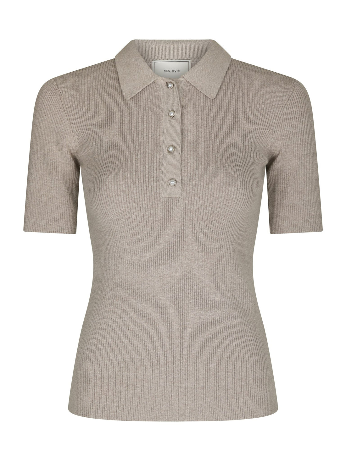 Manama Knit Blouse - Warm Grey