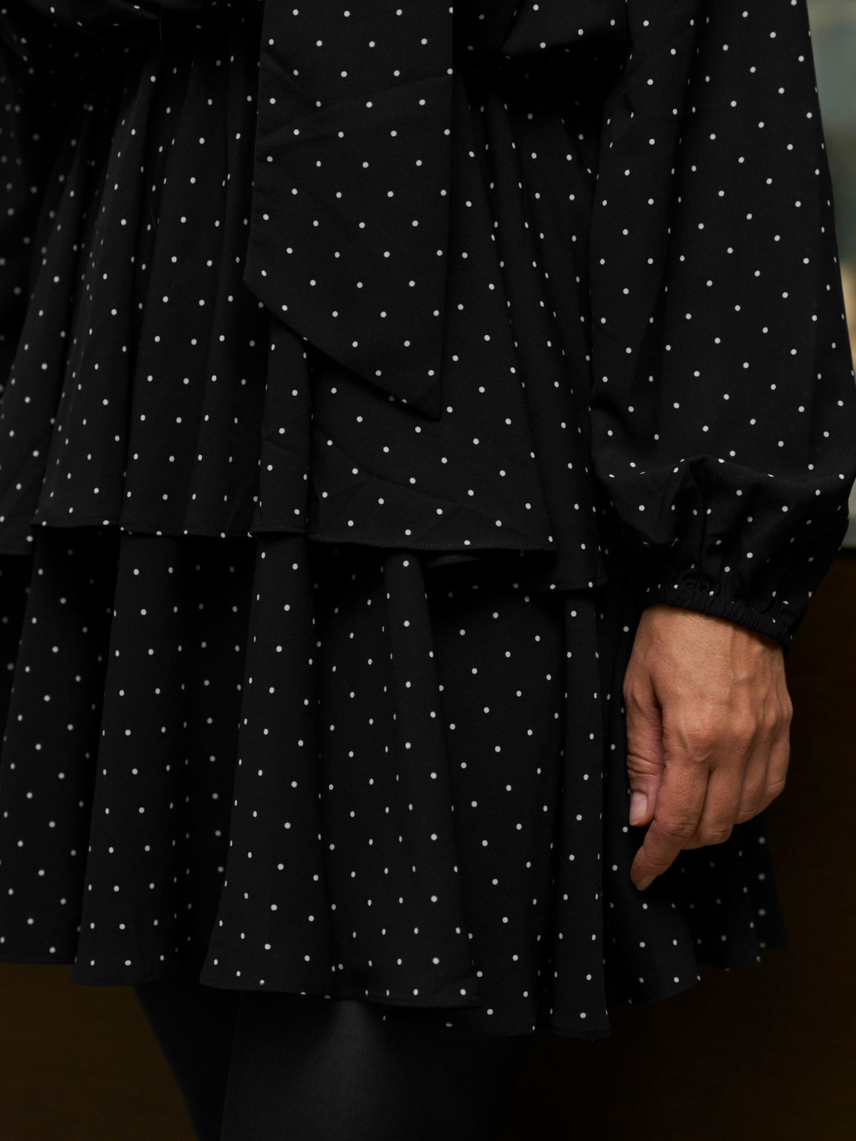 Nielle Dot Dress - Black