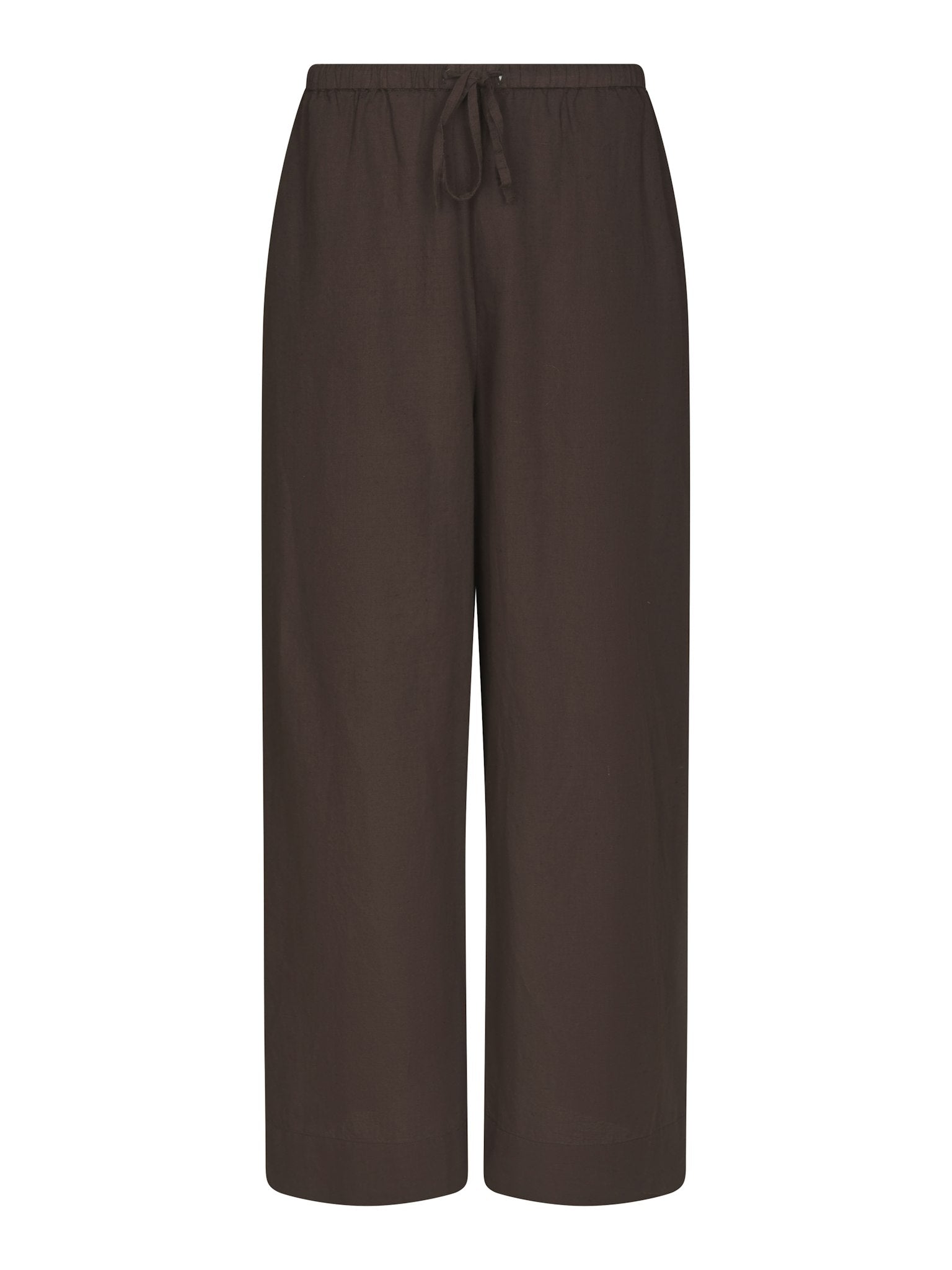 Heifa Linen Pants - Dark Brown