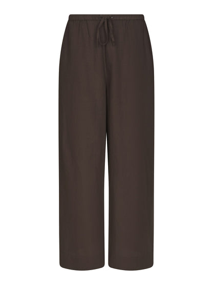 Heifa Linen Pants - Dark Brown