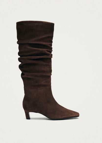 Kalila Lederstiefel - Wildleder Braun