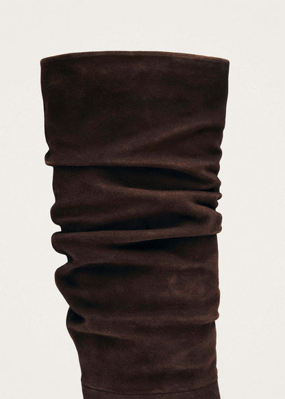 Kalila Lederstiefel - Wildleder Braun