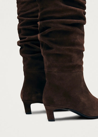 Kalila Lederstiefel - Wildleder Braun