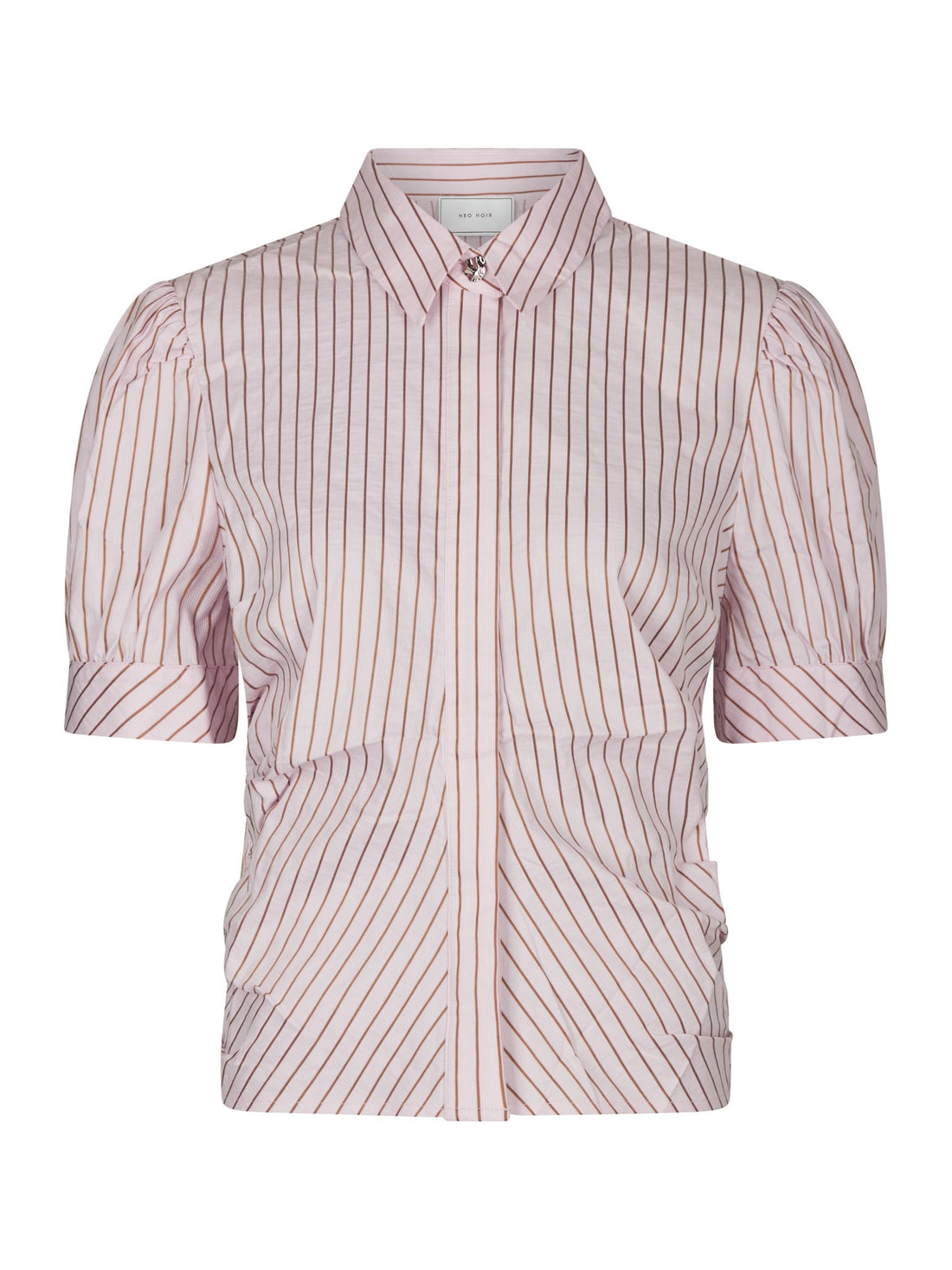 Frannie Structure Stripe Shirt - Light Pink