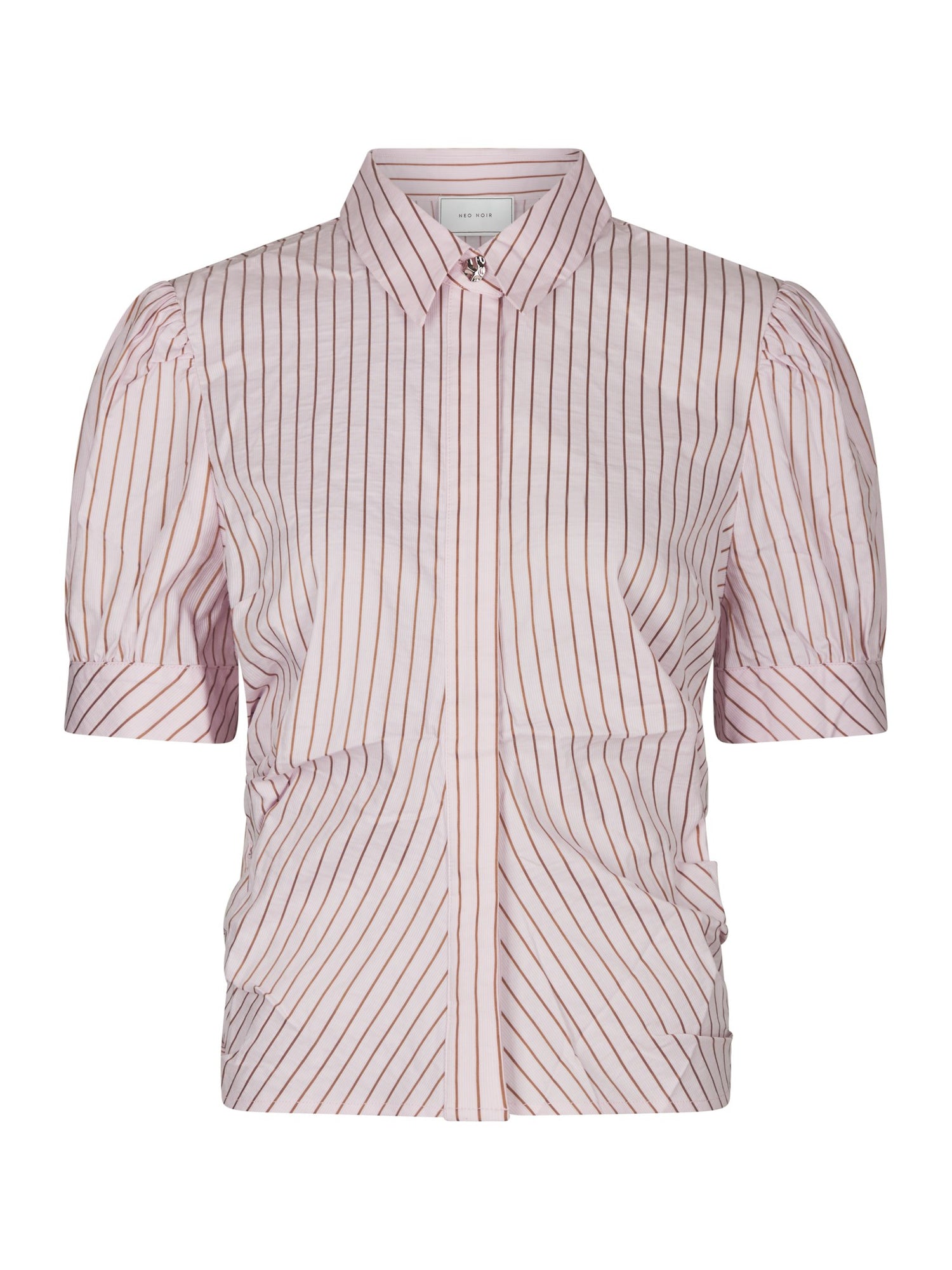 Frannie Structure Stripe Shirt - Light Pink