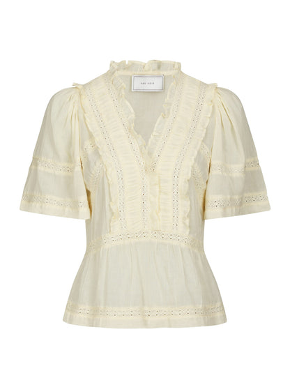 Evienne S Voile Top - Butter Yellow