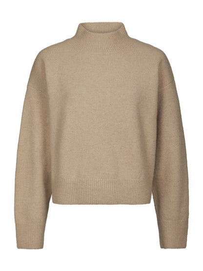 Paulina Knit Blouse - Warm Grey