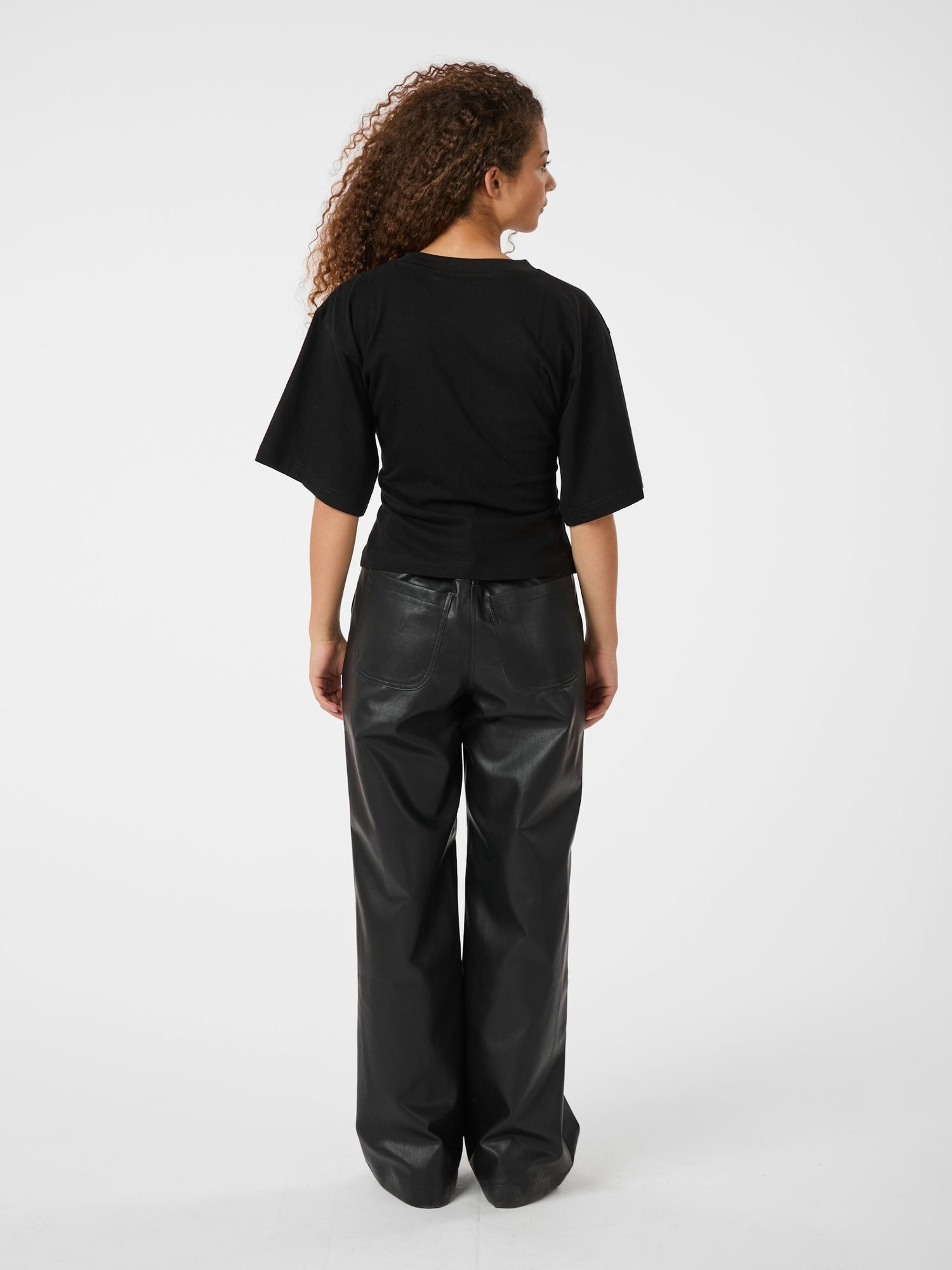 Asha Boxy Tee - Black