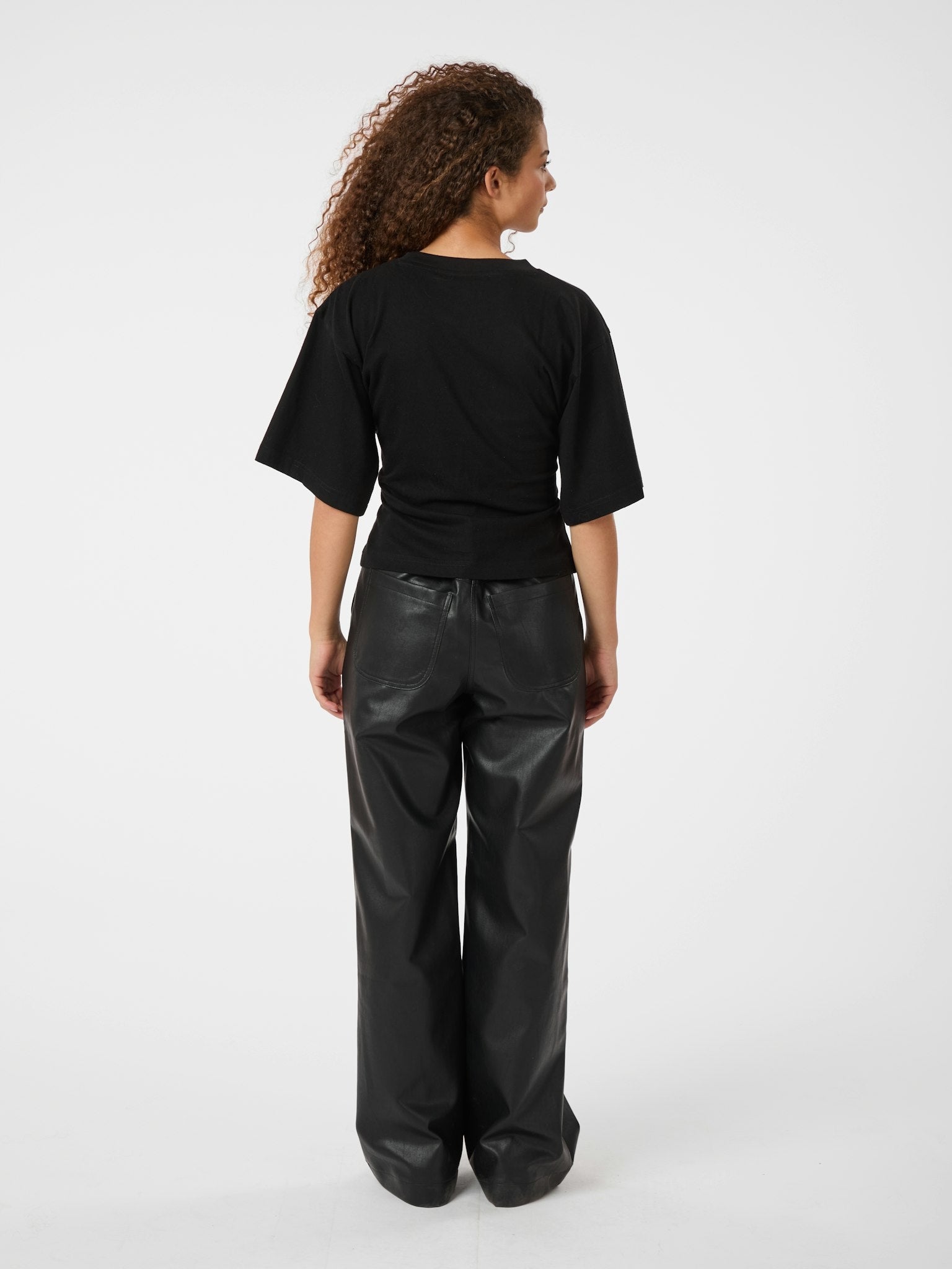 Asha Boxy Tee - Black