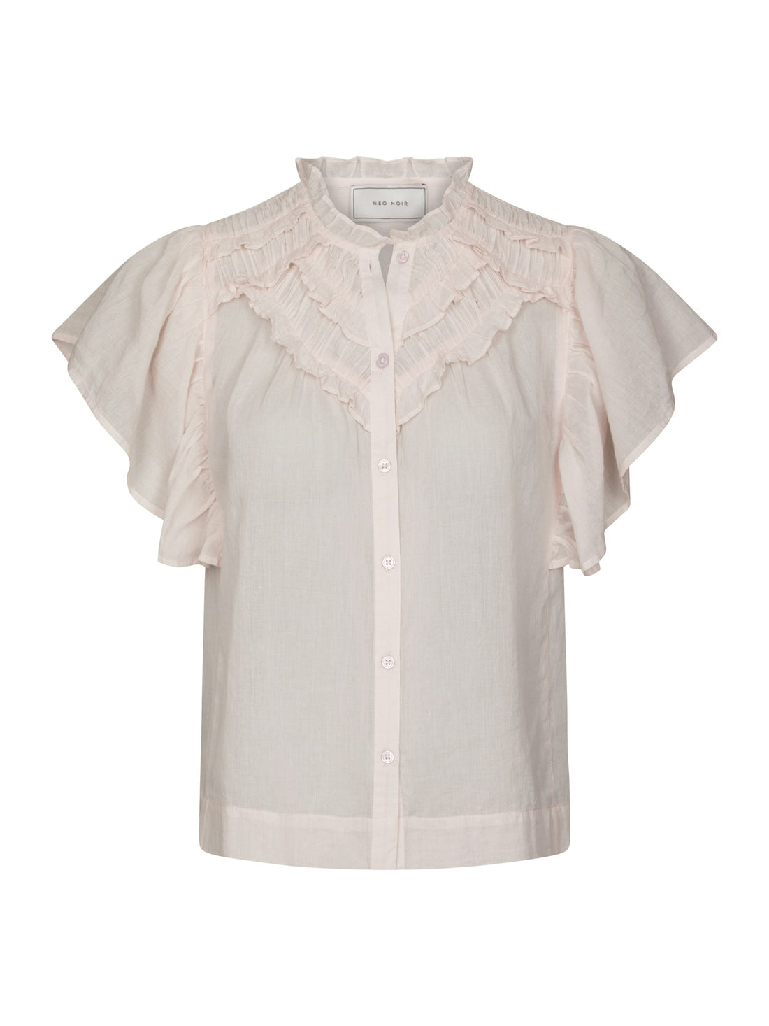 Vinsa S Voile Top - Light Pink