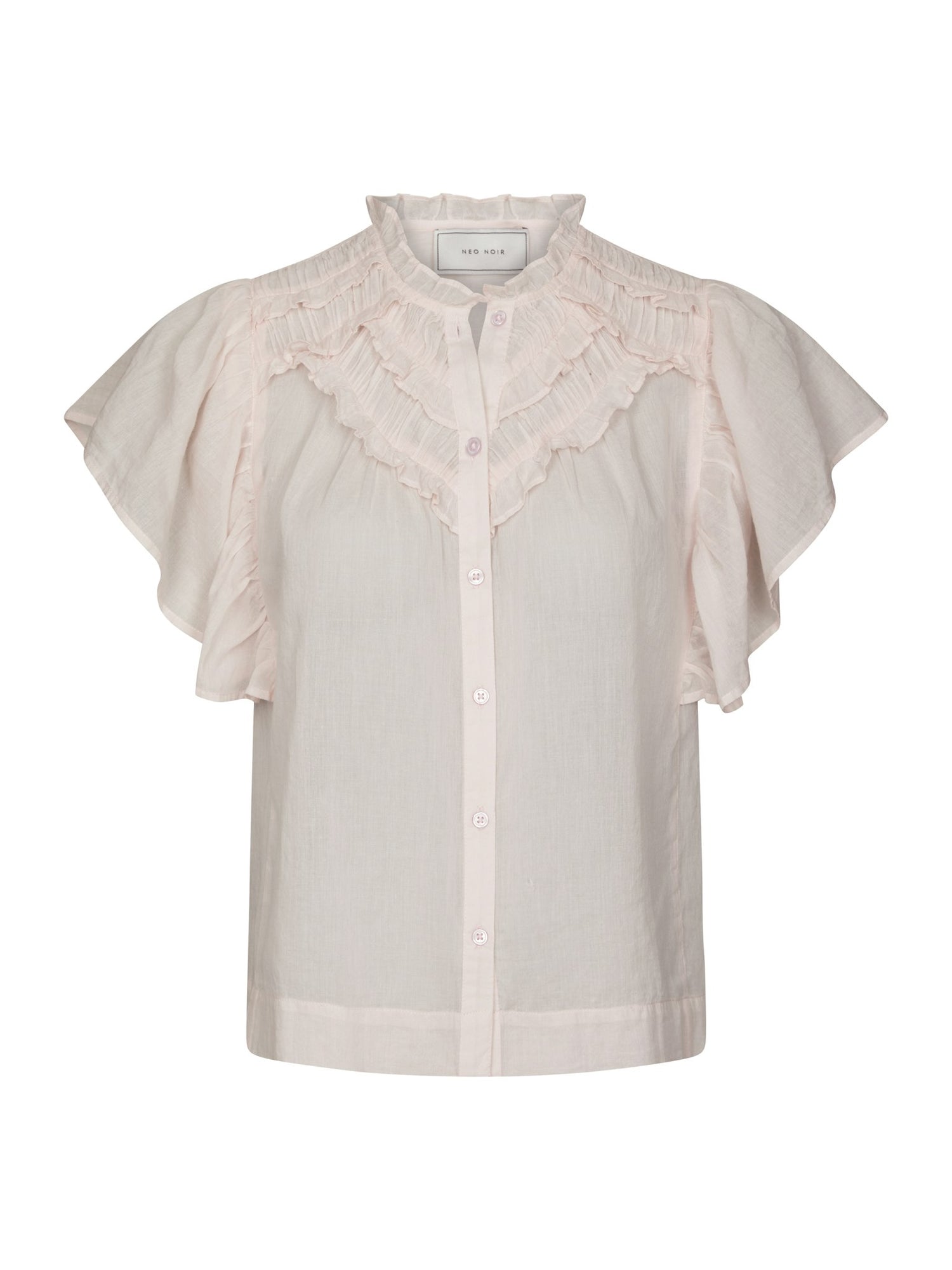 Vinsa S Voile Top - Light Pink