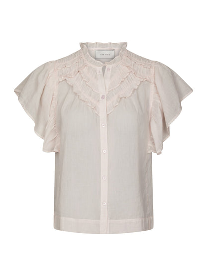 Vinsa S Voile Top - Light Pink