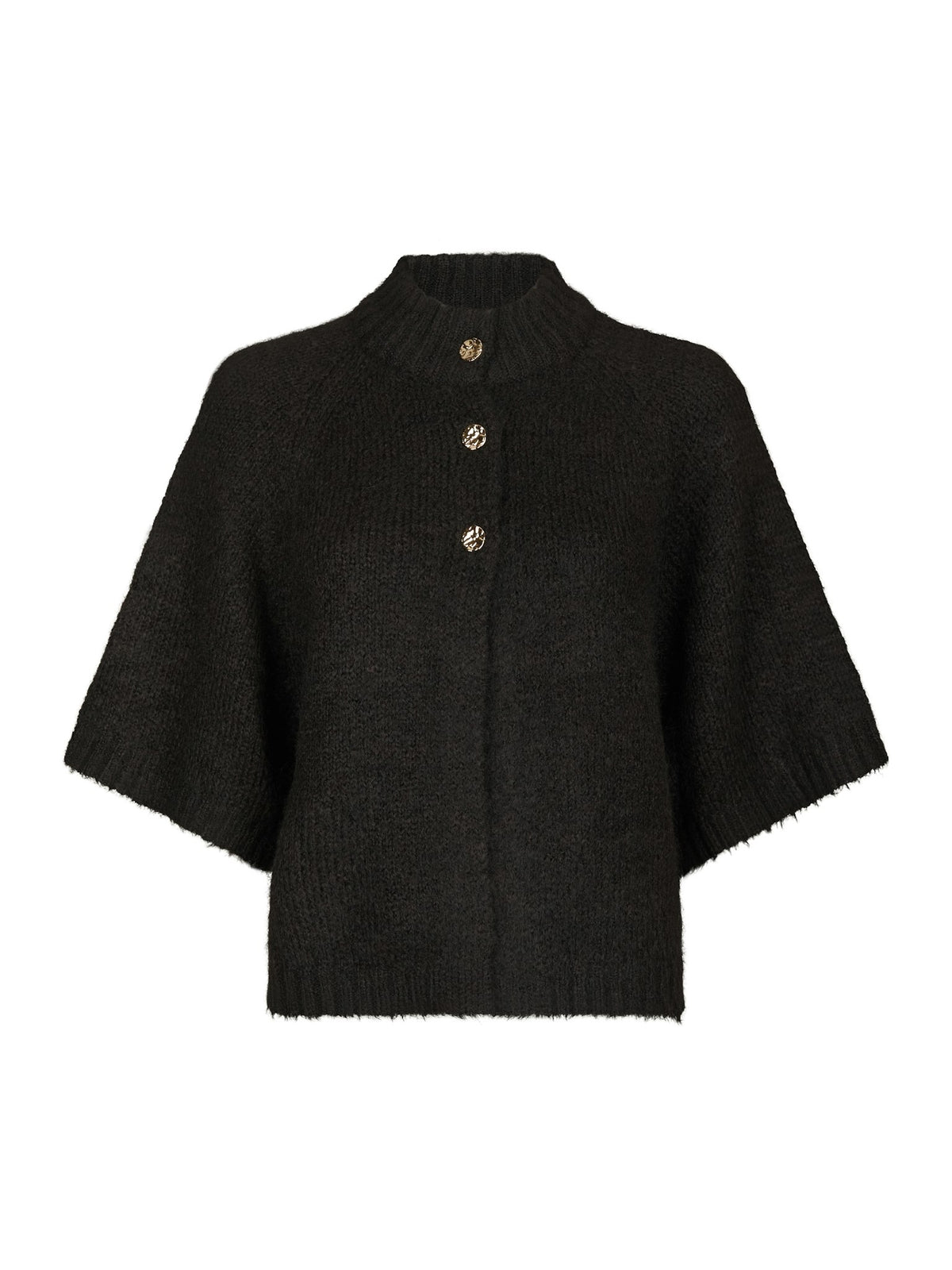 Benuta Fluffy Knit Cardigan - Dark Brown