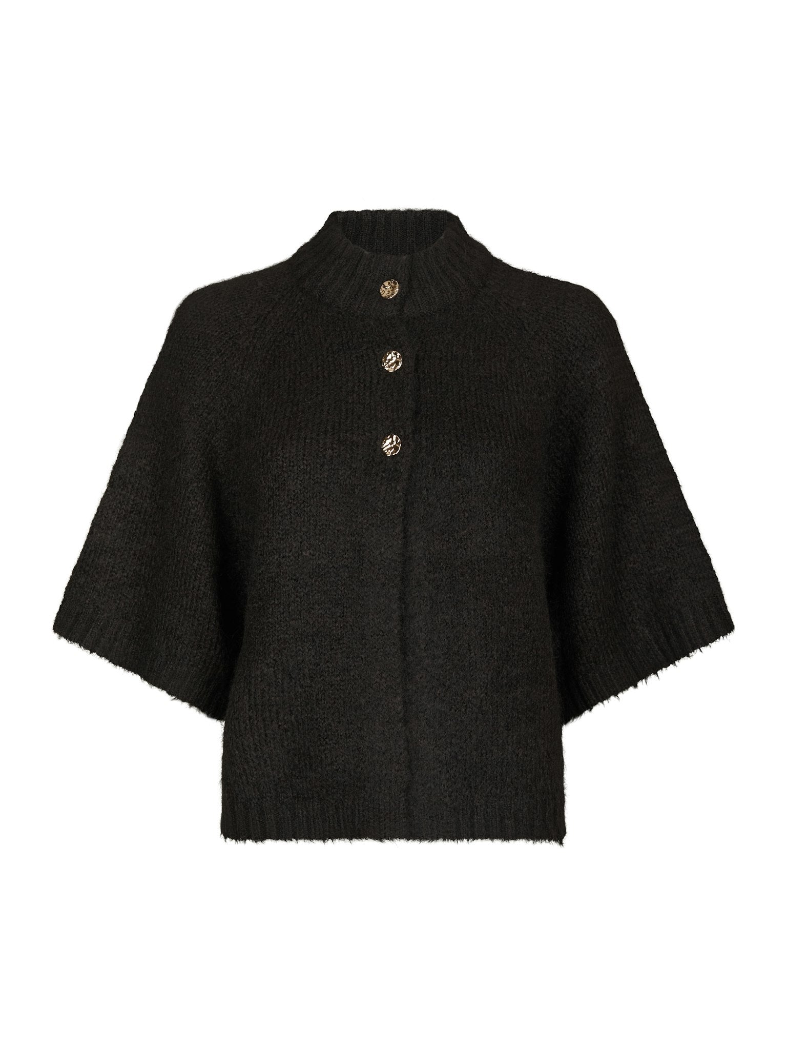Benuta Fluffy Knit Cardigan - Dark Brown