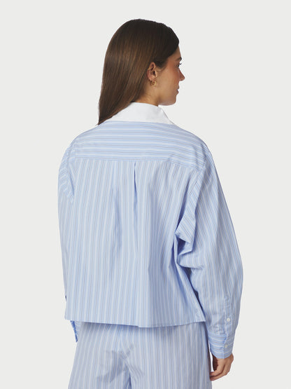 Delfia Stripe Shirt - Light Blue Stripe