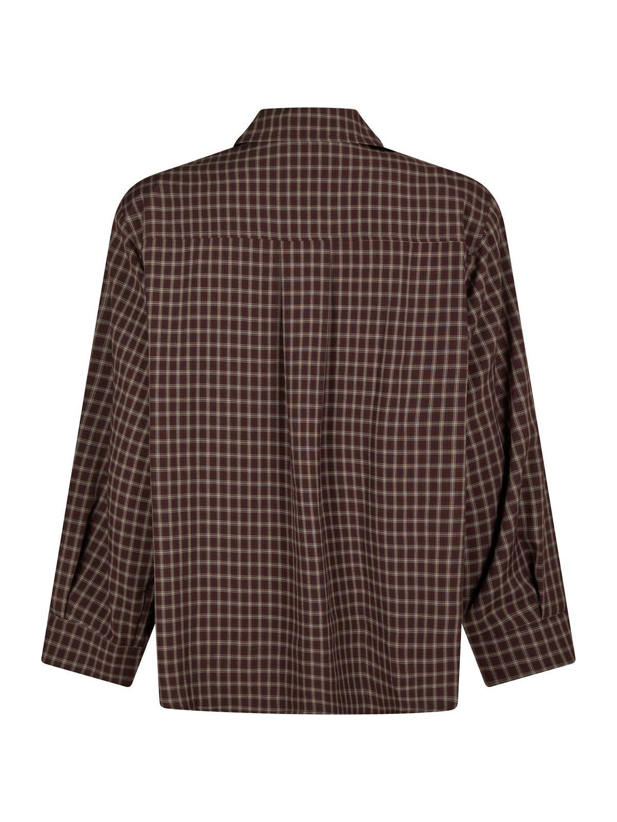 Anella Check Shirt - Chocolate Plum