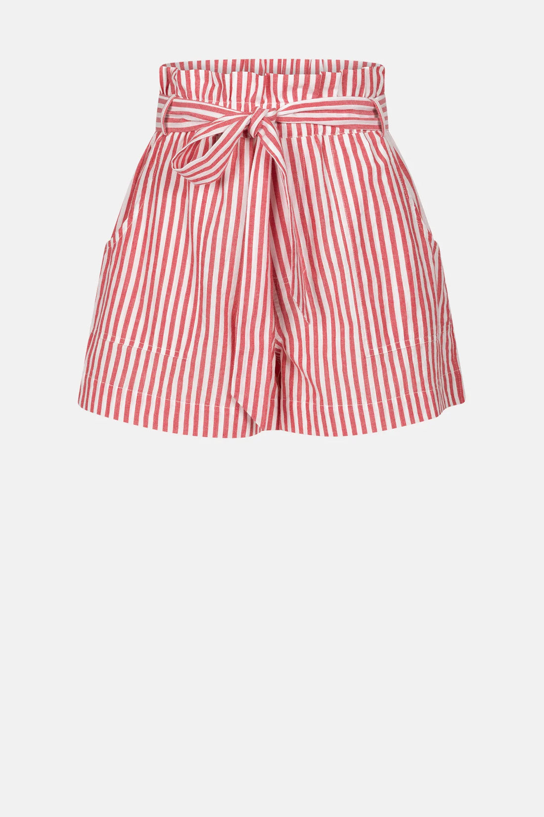 Lilla Cotton Shorts - Red &amp; White