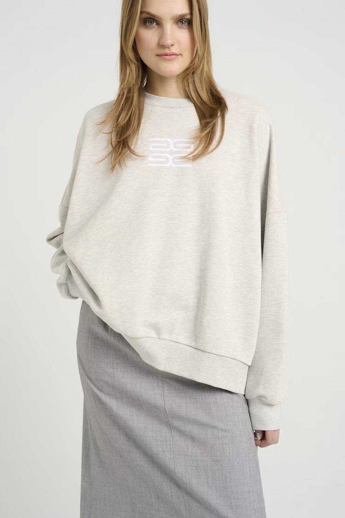 LullaGZ OZ Sweatshirt - Light Grey Melang