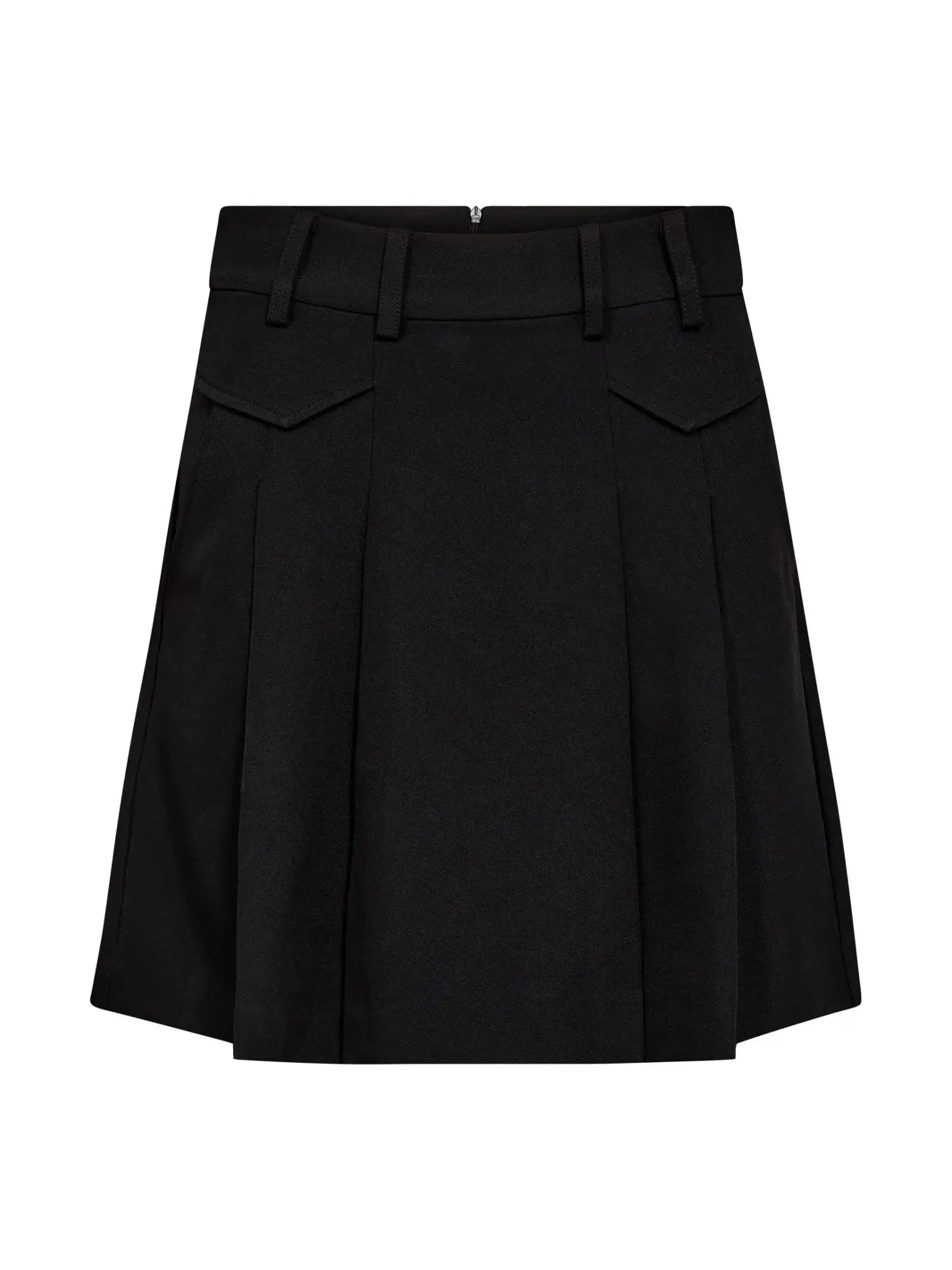 LunaCC Pocket Pleat Mini Skirt - Black