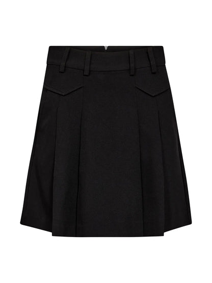 LunaCC Pocket Pleat Mini Skirt - Black