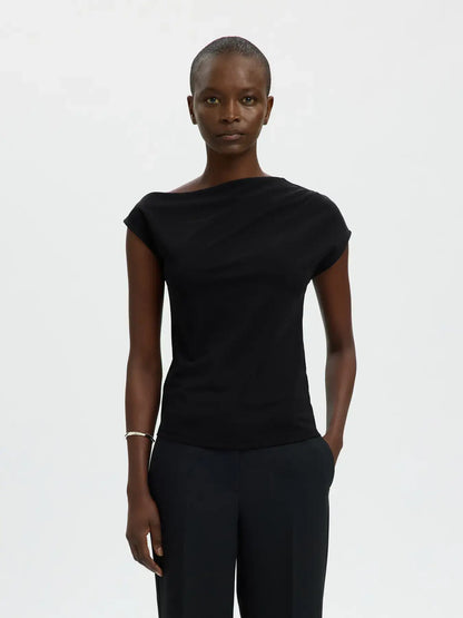 SLFmolly SS Top - Black