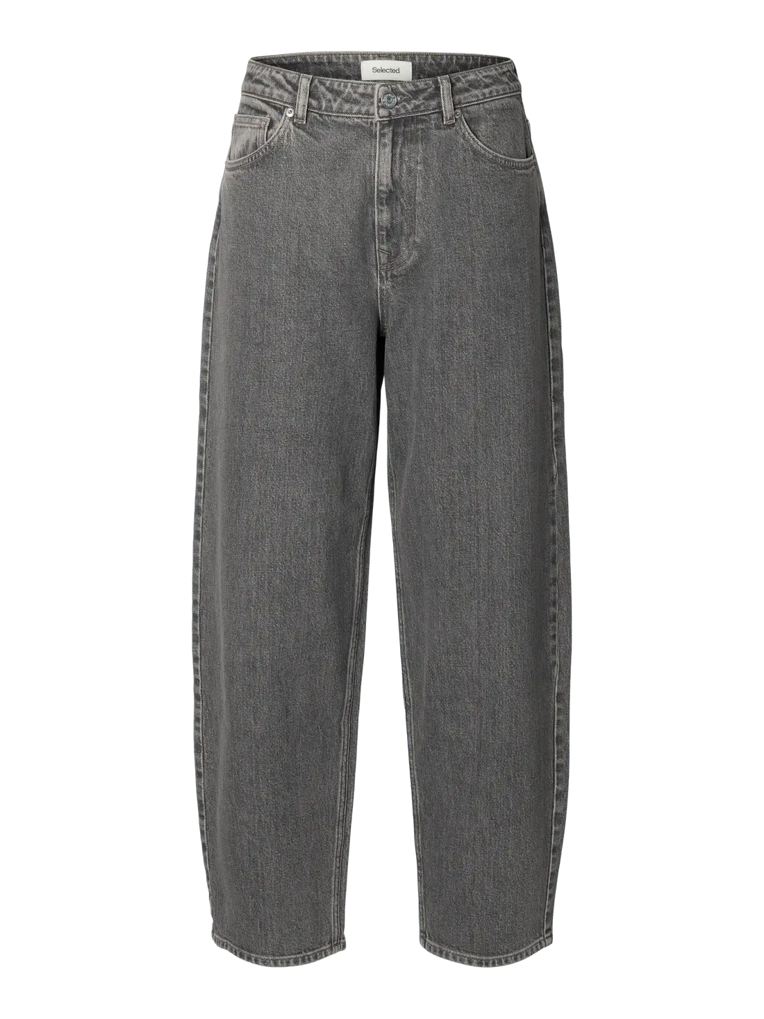 SLFBarrel Bea-Kori HW Jeans - Medium Grey Denim