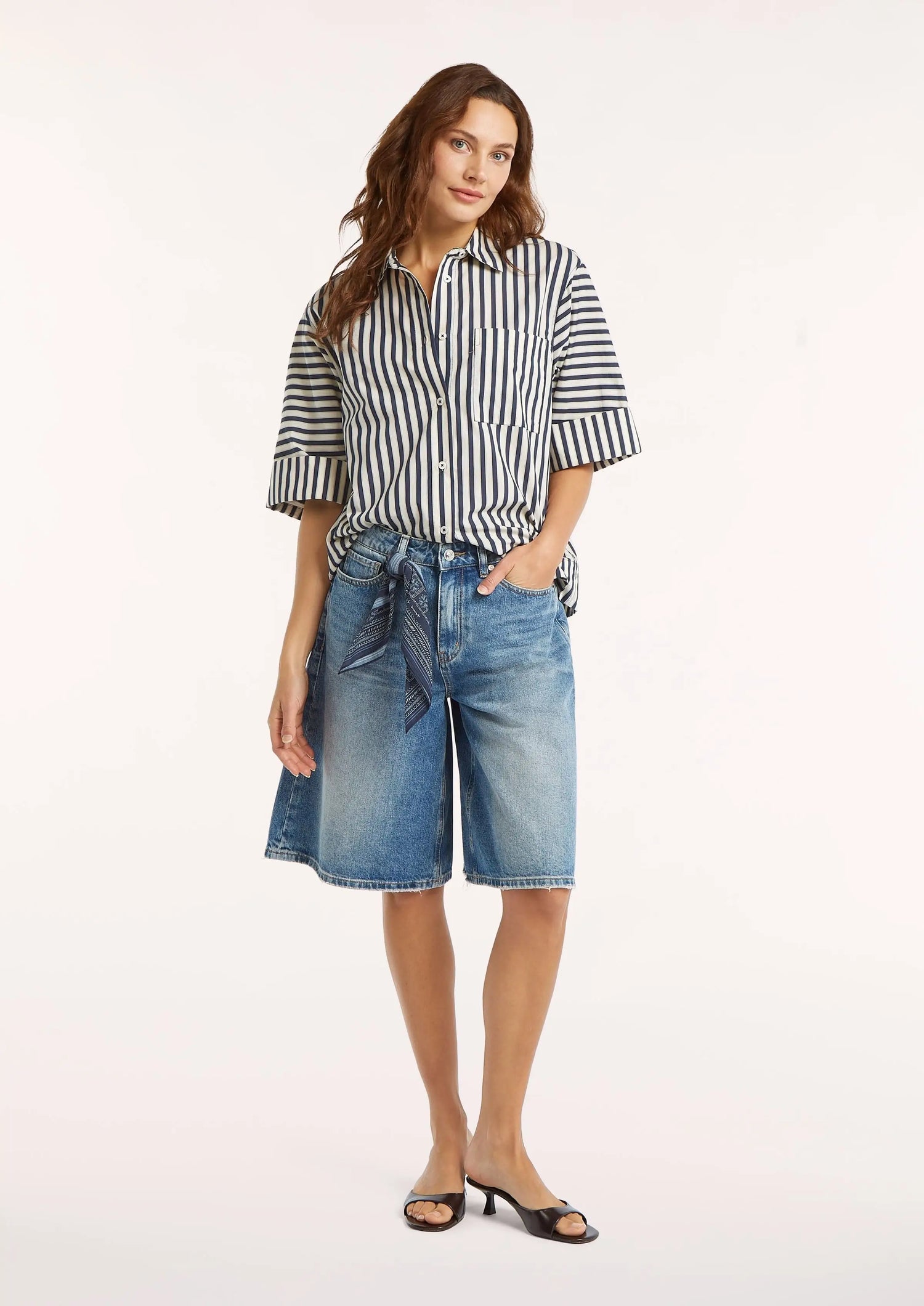 Maureen Blouse - Bullet Blue