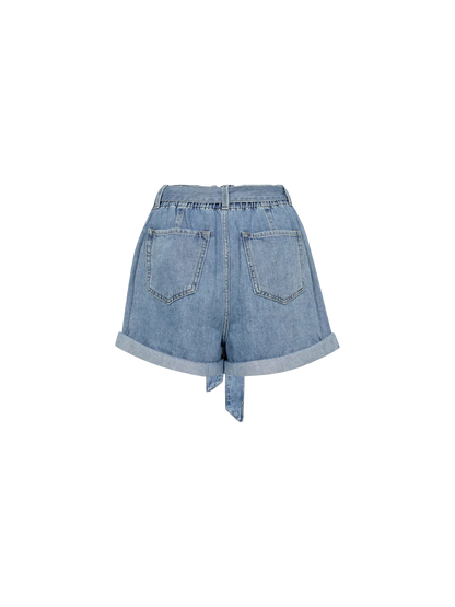 MMMeggi Denim Shorts - Light Blue