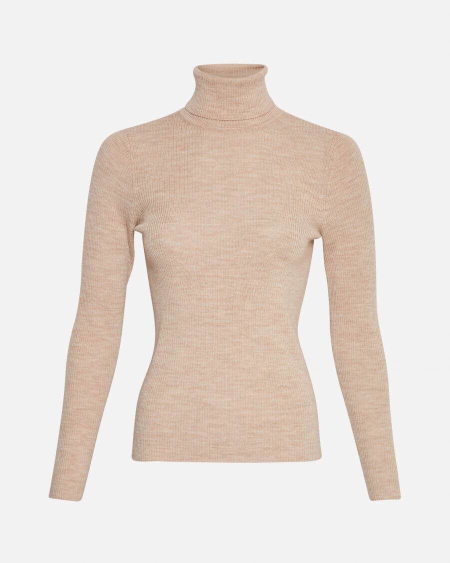 MSCHRigmor avalina rib r pullover - peyote melange