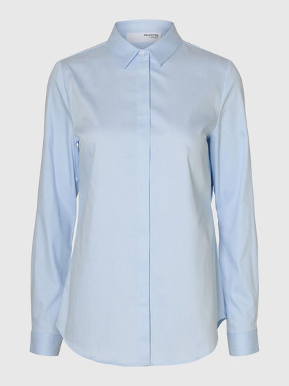 Romie LS fitted shirt noos - Light Blue