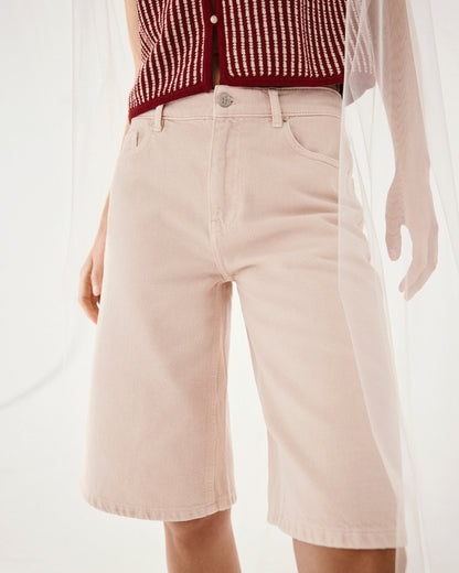 MschAspen Ida Denim Shorts - Light Pink Wash