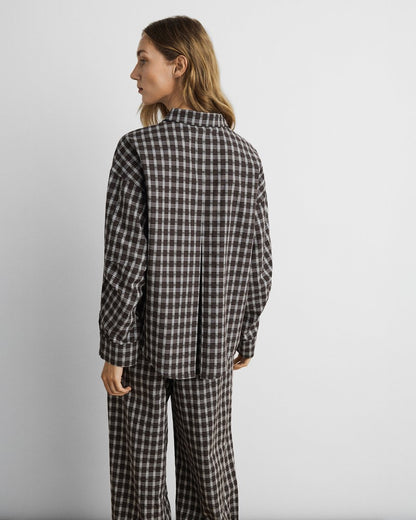Mschcarola Shirt Chk - Brown Egret