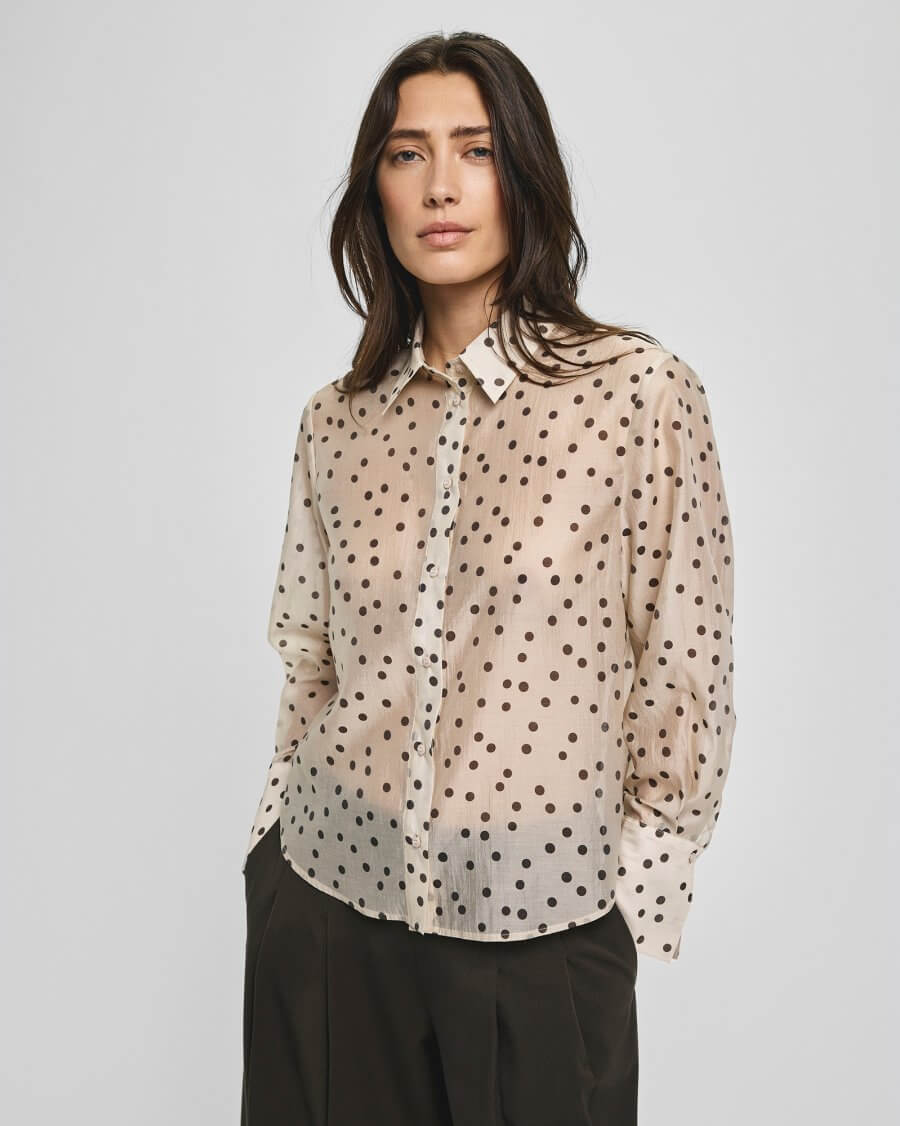 MSCHDorothea Faustina Shirt AOP - Peyote Dot