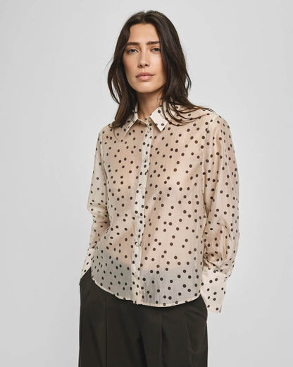 MSCHDorothea Faustina Shirt AOP - Peyote Dot