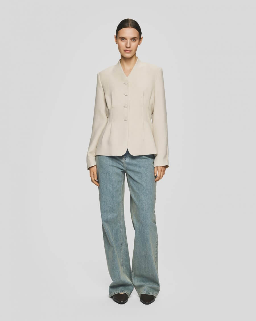 MSCHEsteriane Blazer - Oatmeal Melange