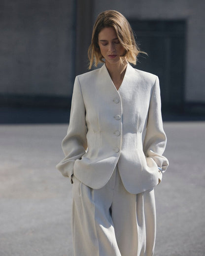 MSCHEsteriane Blazer - Oatmeal Melange