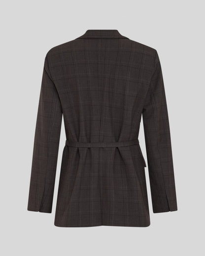 Mschjohnna Blazer Chk - Dark Brown Corn