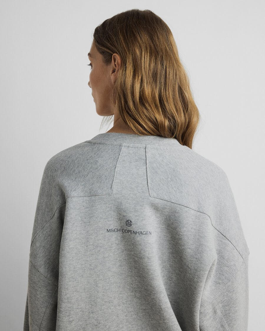 Mschmarletta Icon Logo Sweatshirt - Lgm Steel Gray