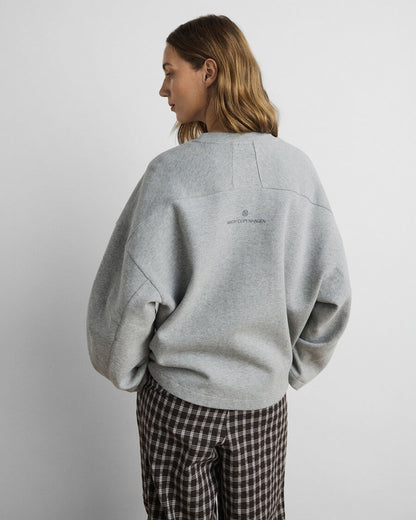 Mschmarletta Icon Logo Sweatshirt - Lgm Steel Gray
