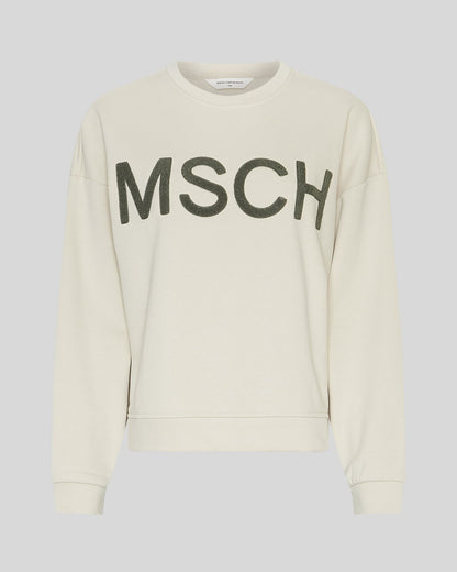 MschMela Briena MSCH Sweatshirt - Oatmeal/L Wreat