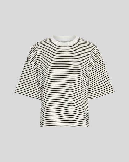MSCHNilda Ima Q SS Sweatshirt - Oatmeal/Black