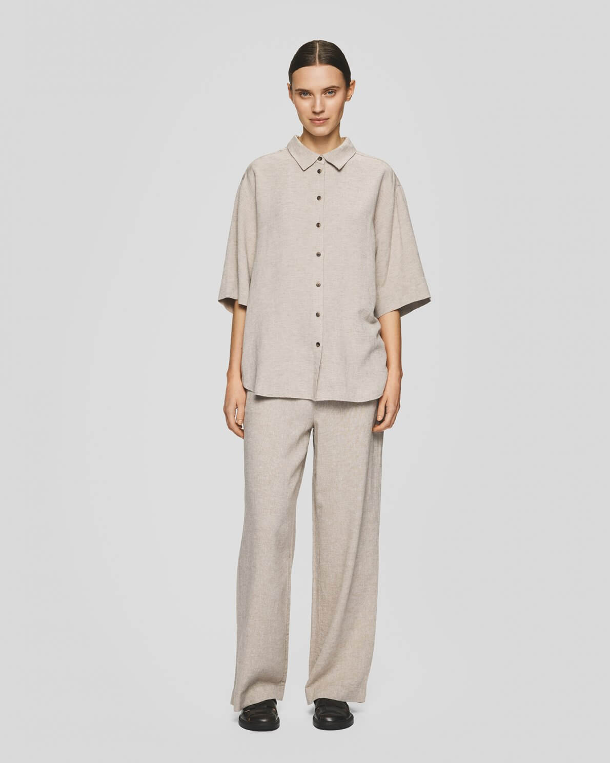 MSCHPennie Ginia HW Pants - Sand Melange