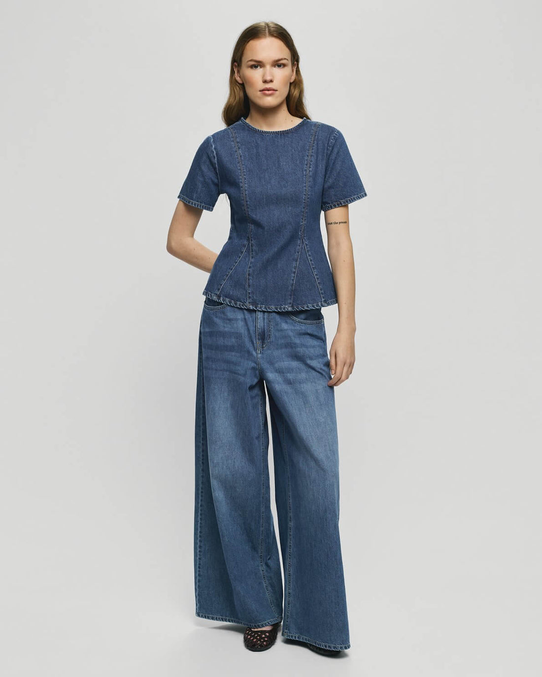 MSCHTurig Alena Pants - Mid Blue Wash