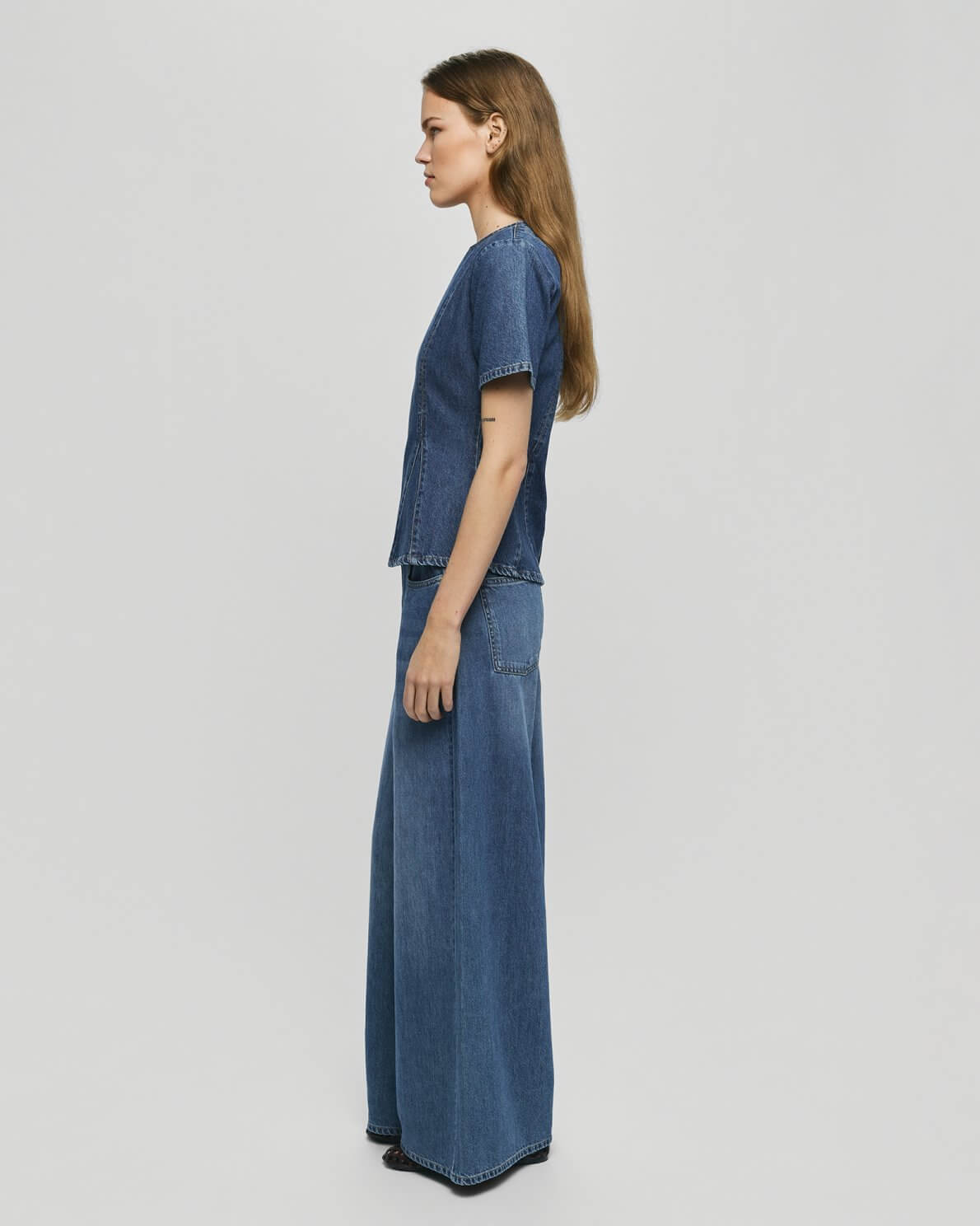 MSCHTurig Alena Pants - Mid Blue Wash
