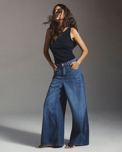 MSCHTurig Alena Pants - Mid Blue Wash