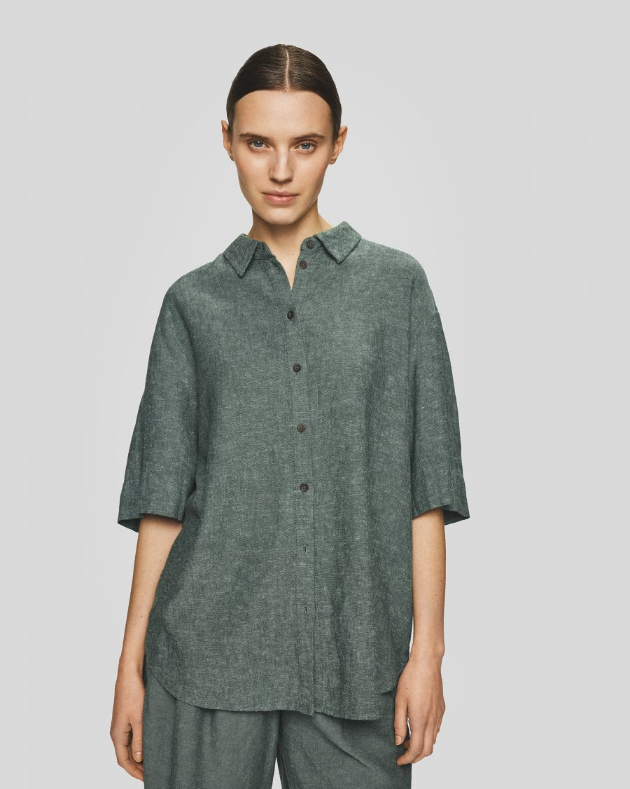 MSCHViana Ginia 3/4 Shirt - Laurel W Melange