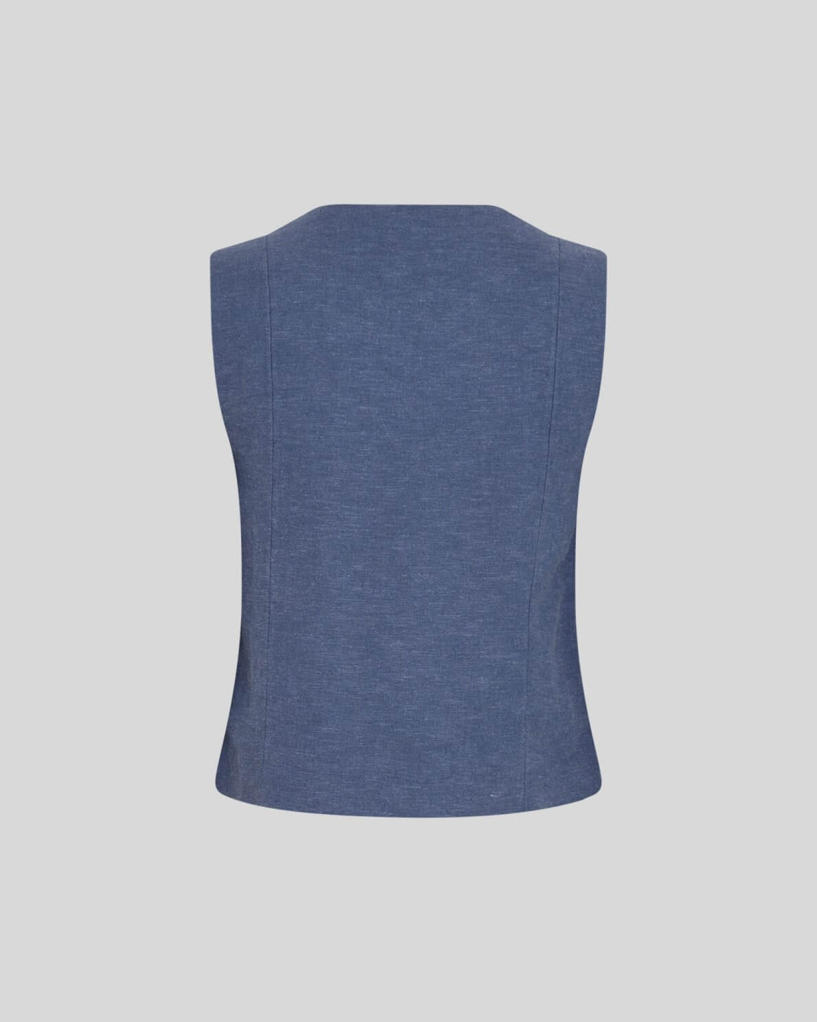 MSCHViana Ginia V Neck Waistcoat - V Indigo Melange
