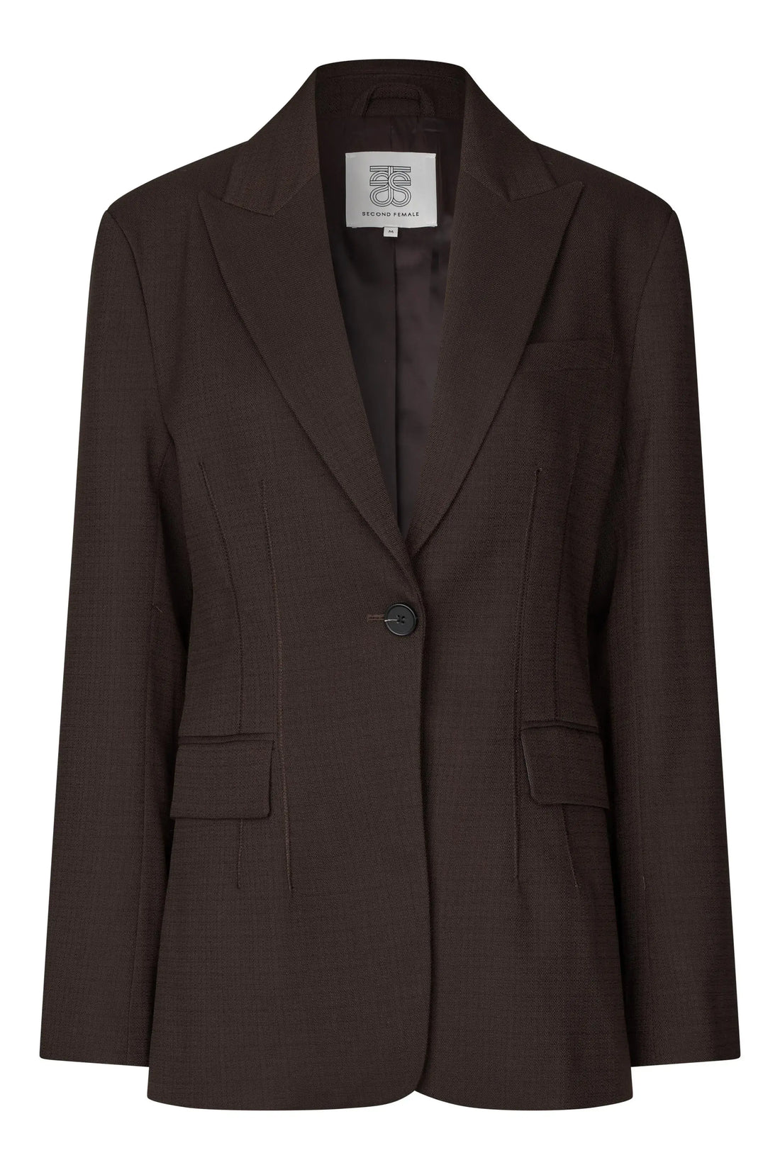 Sella Fitted Blazer - Chocolate Torte