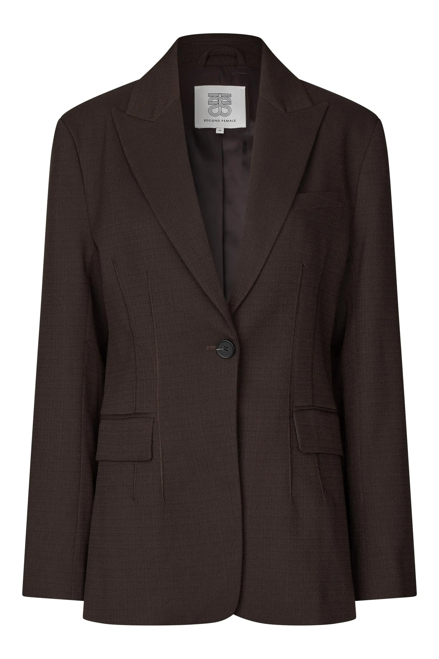 Sella Fitted Blazer - Chocolate Torte